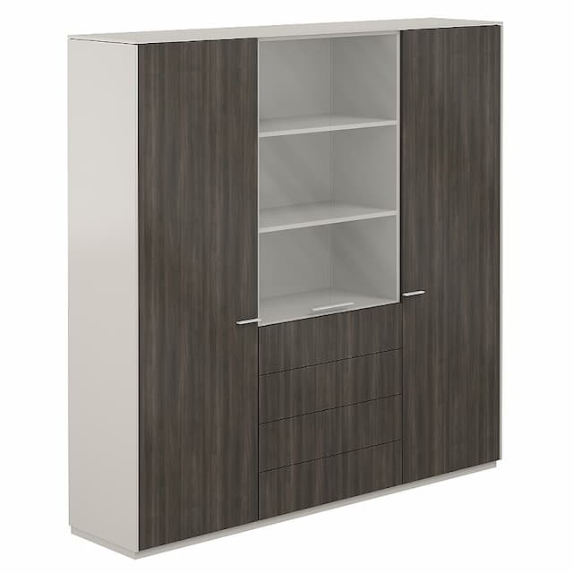 Шкаф высокий комбинированный Norden Атлас NZ-0303+NZ-0312+NZ-0303.GS.BT